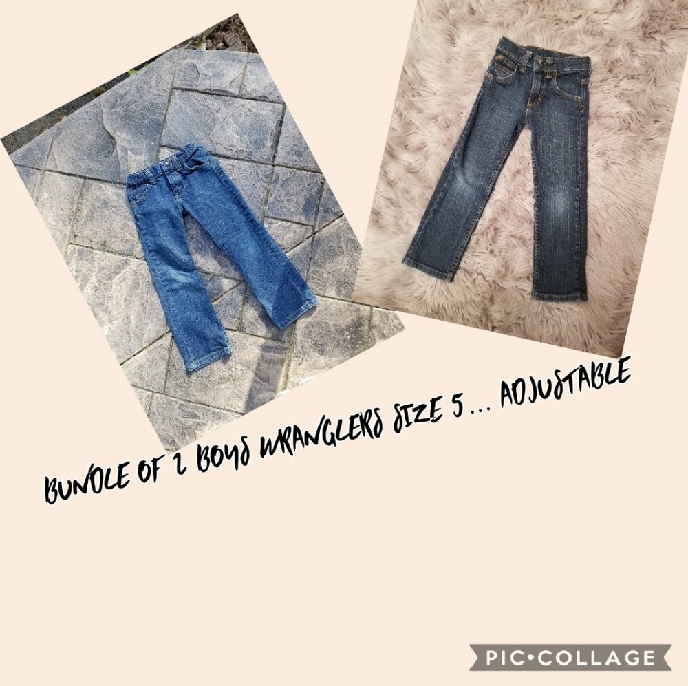 BUNDLE OF 2 BOYS WRANGLERS SIZE 5